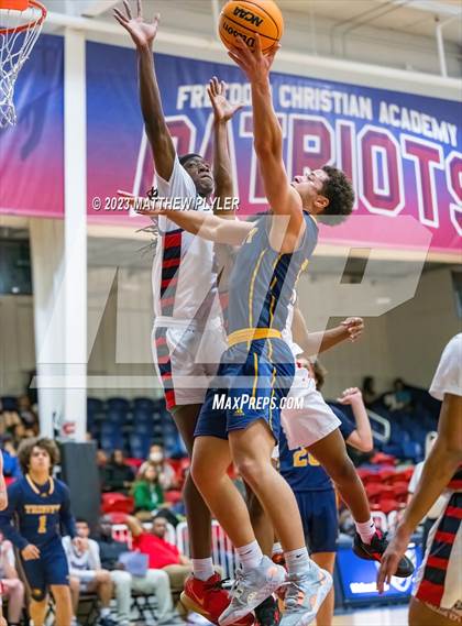 Thumbnail 2 in Trinity of Durham and Chapel Hill vs Freedom Christian Academy (NCISAA 2A Second Round) photogallery.