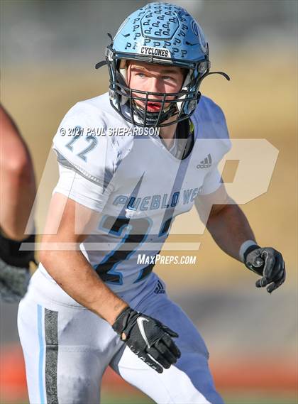 Thumbnail 1 in Palmer Ridge vs. Pueblo West (CHSAA 2nd Round Playoff) photogallery.