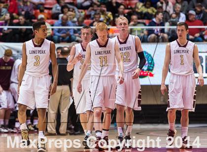 Thumbnail 3 in Lone Peak vs. Davis (UHSAA 5A Semifinal) photogallery.
