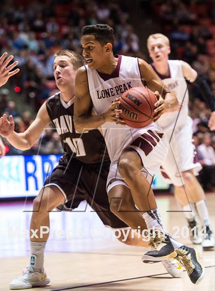 Thumbnail 1 in Lone Peak vs. Davis (UHSAA 5A Semifinal) photogallery.