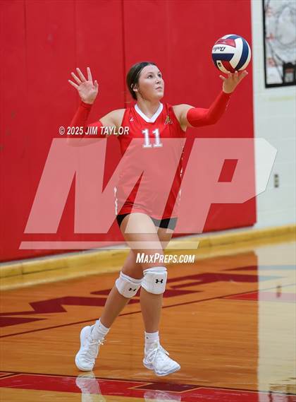 Thumbnail 1 in Albany vs  Aspermont (Eastland Volleyball Showdown 2025) photogallery.
