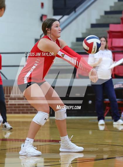 Thumbnail 1 in Albany vs  Aspermont (Eastland Volleyball Showdown 2025) photogallery.