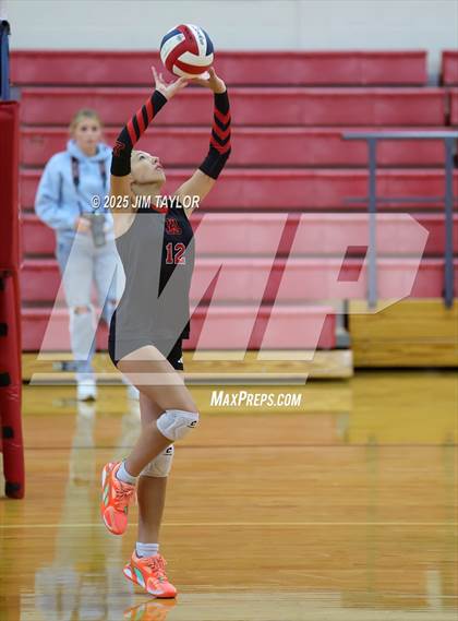 Thumbnail 3 in Albany vs  Aspermont (Eastland Volleyball Showdown 2025) photogallery.