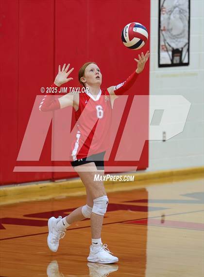 Thumbnail 3 in Albany vs  Aspermont (Eastland Volleyball Showdown 2025) photogallery.