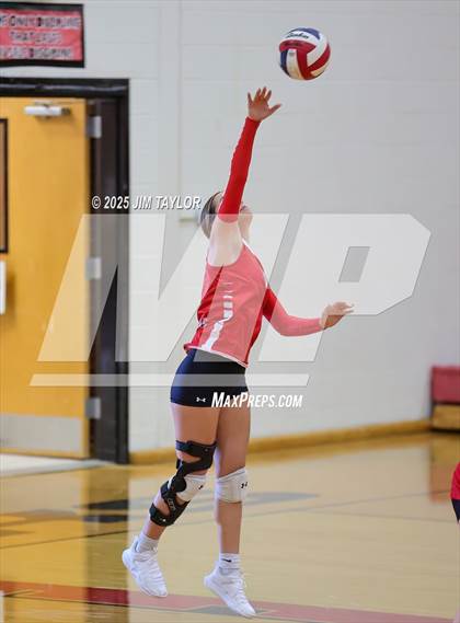 Thumbnail 1 in Albany vs  Aspermont (Eastland Volleyball Showdown 2025) photogallery.