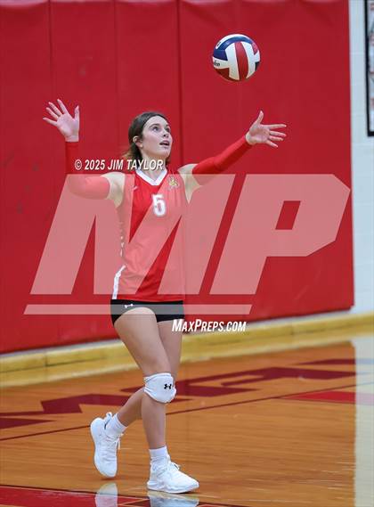 Thumbnail 3 in Albany vs  Aspermont (Eastland Volleyball Showdown 2025) photogallery.