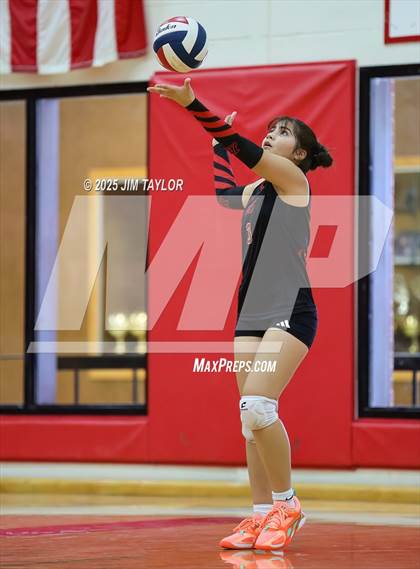 Thumbnail 3 in Albany vs  Aspermont (Eastland Volleyball Showdown 2025) photogallery.