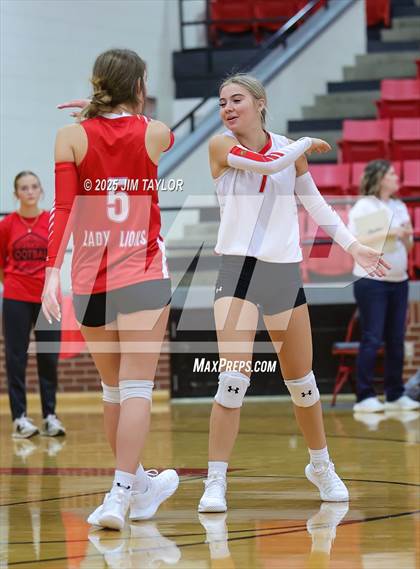 Thumbnail 1 in Albany vs  Aspermont (Eastland Volleyball Showdown 2025) photogallery.