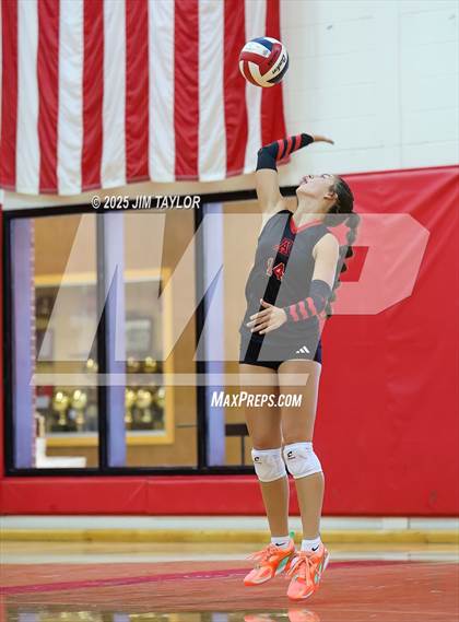 Thumbnail 1 in Albany vs  Aspermont (Eastland Volleyball Showdown 2025) photogallery.