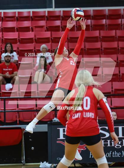 Thumbnail 1 in Albany vs  Aspermont (Eastland Volleyball Showdown 2025) photogallery.