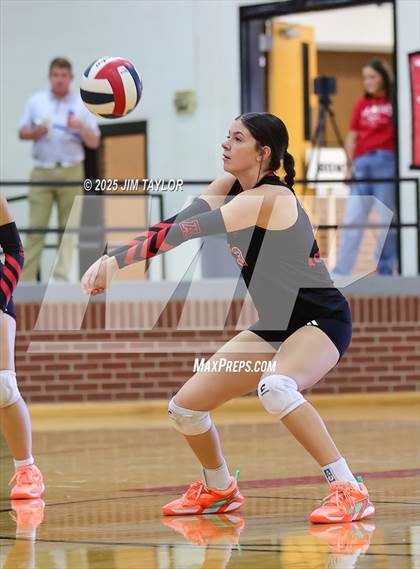 Thumbnail 3 in Albany vs  Aspermont (Eastland Volleyball Showdown 2025) photogallery.