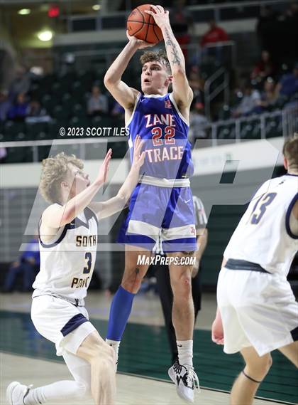 Thumbnail 1 in Zane Trace vs. South Point (OHSAA D3 District Final) photogallery.