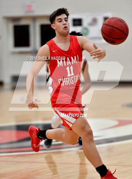 Thumbnail 1 in Booker T. Washington vs Miami Christian (Sun Bash Tournament) photogallery.