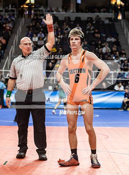 Thumbnail 2 in NYSPHSAA D2 State Championship Wrestling Quarterfinals  photogallery.