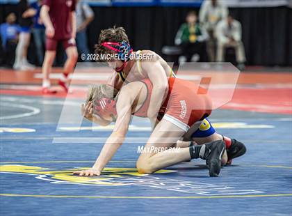 Thumbnail 1 in NYSPHSAA D2 State Championship Wrestling Quarterfinals  photogallery.