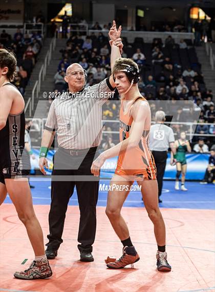 Thumbnail 3 in NYSPHSAA D2 State Championship Wrestling Quarterfinals  photogallery.