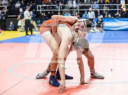 Thumbnail 1 in NYSPHSAA D2 State Championship Wrestling Quarterfinals  photogallery.