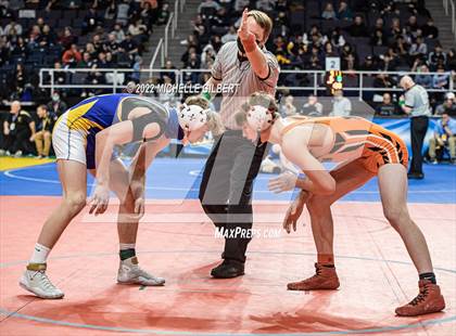 Thumbnail 1 in NYSPHSAA D2 State Championship Wrestling Quarterfinals  photogallery.
