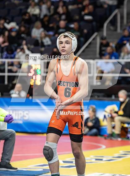 Thumbnail 2 in NYSPHSAA D2 State Championship Wrestling Quarterfinals  photogallery.