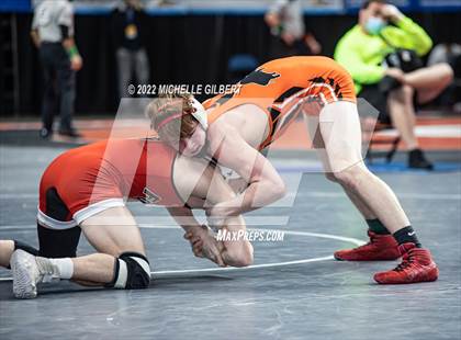 Thumbnail 2 in NYSPHSAA D2 State Championship Wrestling Quarterfinals  photogallery.