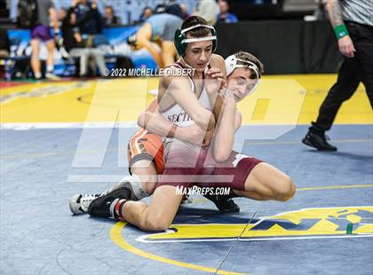 Thumbnail 3 in NYSPHSAA D2 State Championship Wrestling Quarterfinals  photogallery.
