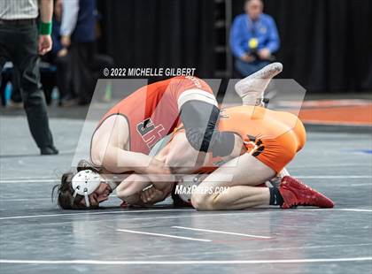 Thumbnail 2 in NYSPHSAA D2 State Championship Wrestling Quarterfinals  photogallery.