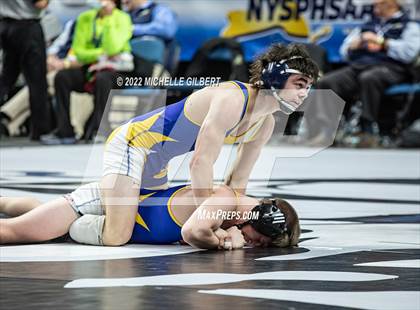 Thumbnail 3 in NYSPHSAA D2 State Championship Wrestling Quarterfinals  photogallery.