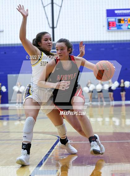 Thumbnail 1 in Argyle vs. Stephenville (UIL Basketball 4A Area Playoff) photogallery.