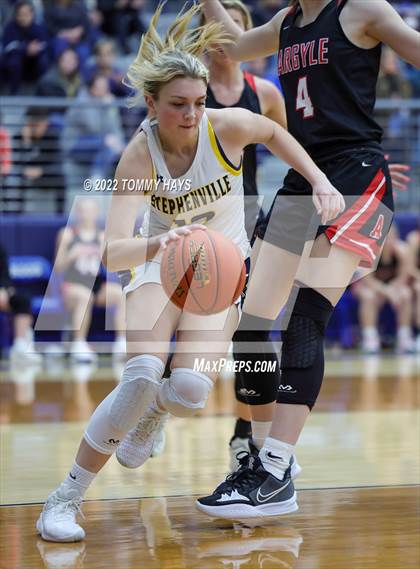 Thumbnail 2 in Argyle vs. Stephenville (UIL Basketball 4A Area Playoff) photogallery.