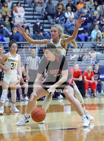 Thumbnail 2 in Argyle vs. Stephenville (UIL Basketball 4A Area Playoff) photogallery.