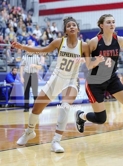 Thumbnail 3 in Argyle vs. Stephenville (UIL Basketball 4A Area Playoff) photogallery.