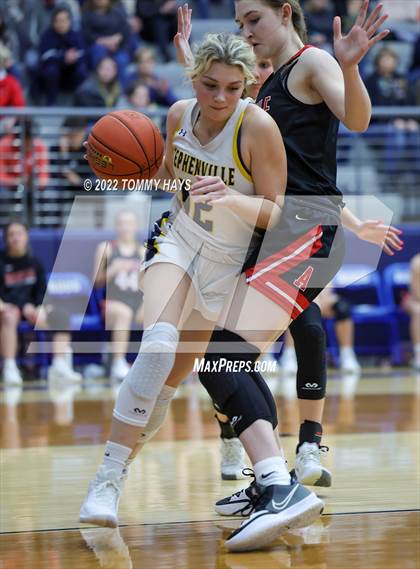 Thumbnail 3 in Argyle vs. Stephenville (UIL Basketball 4A Area Playoff) photogallery.