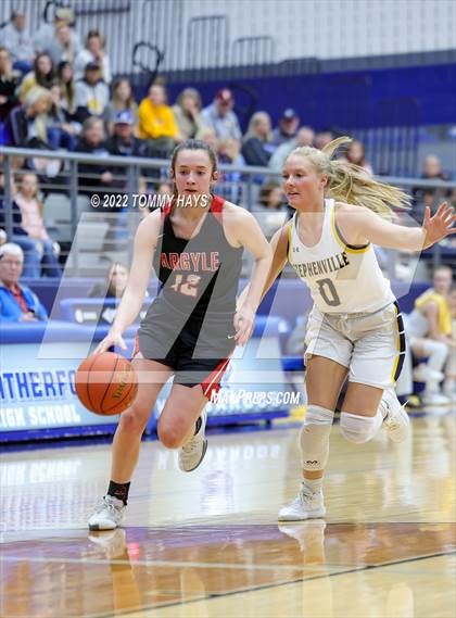 Thumbnail 2 in Argyle vs. Stephenville (UIL Basketball 4A Area Playoff) photogallery.