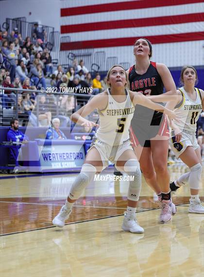 Thumbnail 3 in Argyle vs. Stephenville (UIL Basketball 4A Area Playoff) photogallery.