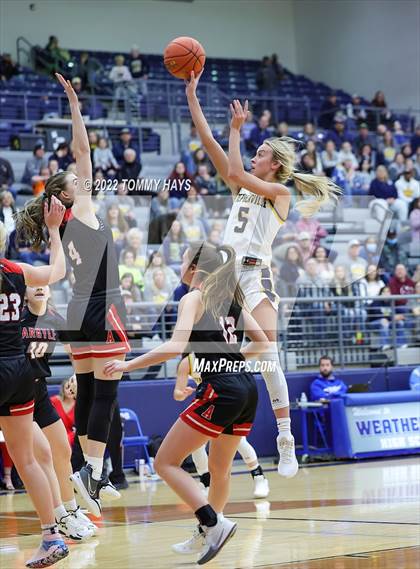 Thumbnail 3 in Argyle vs. Stephenville (UIL Basketball 4A Area Playoff) photogallery.