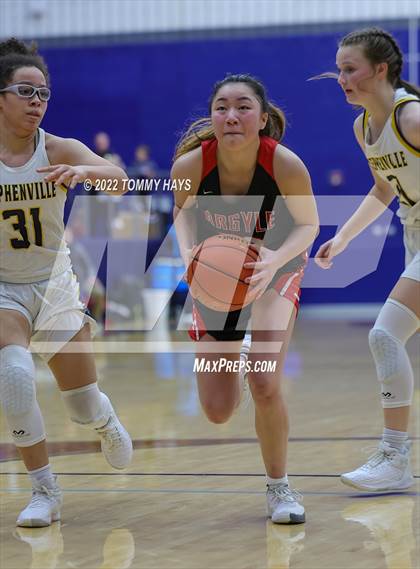 Thumbnail 3 in Argyle vs. Stephenville (UIL Basketball 4A Area Playoff) photogallery.
