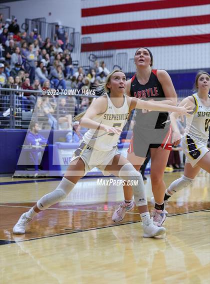 Thumbnail 2 in Argyle vs. Stephenville (UIL Basketball 4A Area Playoff) photogallery.