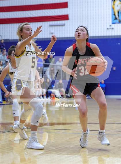 Thumbnail 3 in Argyle vs. Stephenville (UIL Basketball 4A Area Playoff) photogallery.
