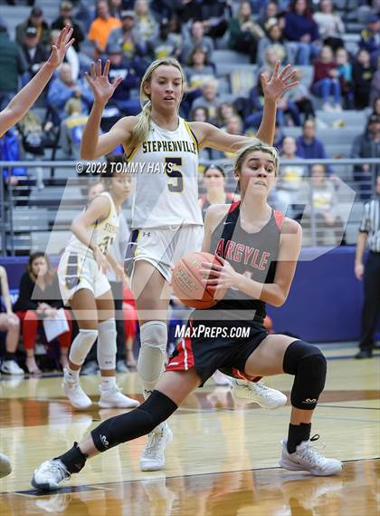 Thumbnail 1 in Argyle vs. Stephenville (UIL Basketball 4A Area Playoff) photogallery.