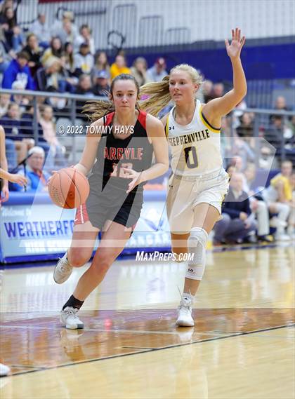 Thumbnail 3 in Argyle vs. Stephenville (UIL Basketball 4A Area Playoff) photogallery.