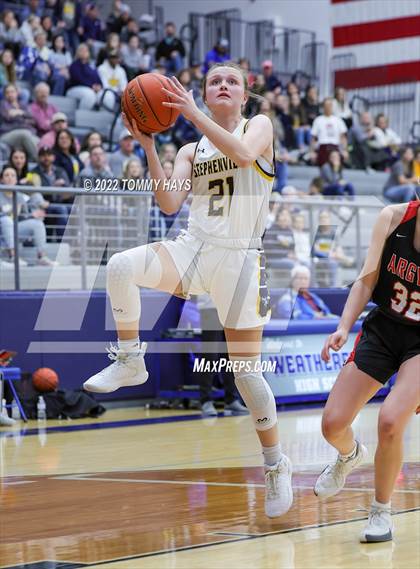 Thumbnail 3 in Argyle vs. Stephenville (UIL Basketball 4A Area Playoff) photogallery.