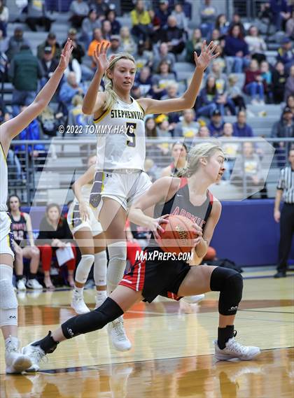 Thumbnail 2 in Argyle vs. Stephenville (UIL Basketball 4A Area Playoff) photogallery.