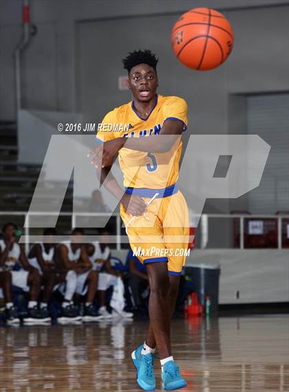 Thumbnail 1 in Fort Bend Elkins vs. Fort Bend Marshall (McDonald's Texas Invitational) photogallery.