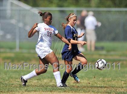 Thumbnail 2 in Mount Everett vs. Sabis International (Kick It For Kidneys Tournament) photogallery.