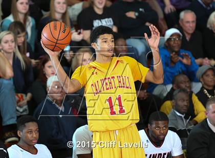 Thumbnail 3 in Calvert Hall vs. Linden (Rotary Roundball Classic Final) photogallery.