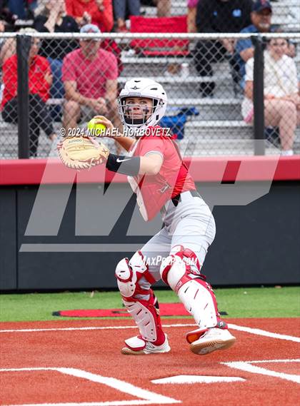Thumbnail 2 in Corsicana @ Lovejoy (UIL 5A Softball Bi-District) photogallery.