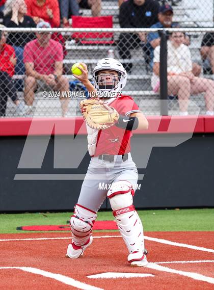 Thumbnail 3 in Corsicana @ Lovejoy (UIL 5A Softball Bi-District) photogallery.