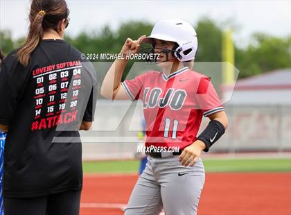 Thumbnail 3 in Corsicana @ Lovejoy (UIL 5A Softball Bi-District) photogallery.