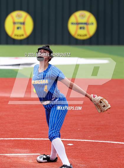 Thumbnail 2 in Corsicana @ Lovejoy (UIL 5A Softball Bi-District) photogallery.