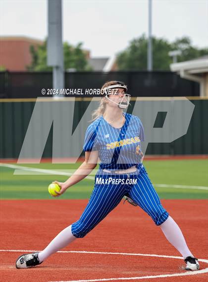 Thumbnail 3 in Corsicana @ Lovejoy (UIL 5A Softball Bi-District) photogallery.